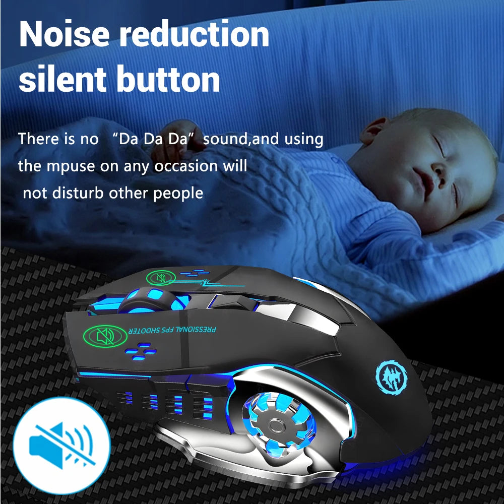 Bluetooth 5.2 Mouse 2.4G Wireless Mouse Rechargeable Mouse Dual Mode Gaming Mouse 3600 DPI Mice for Laptop Computer Accessories