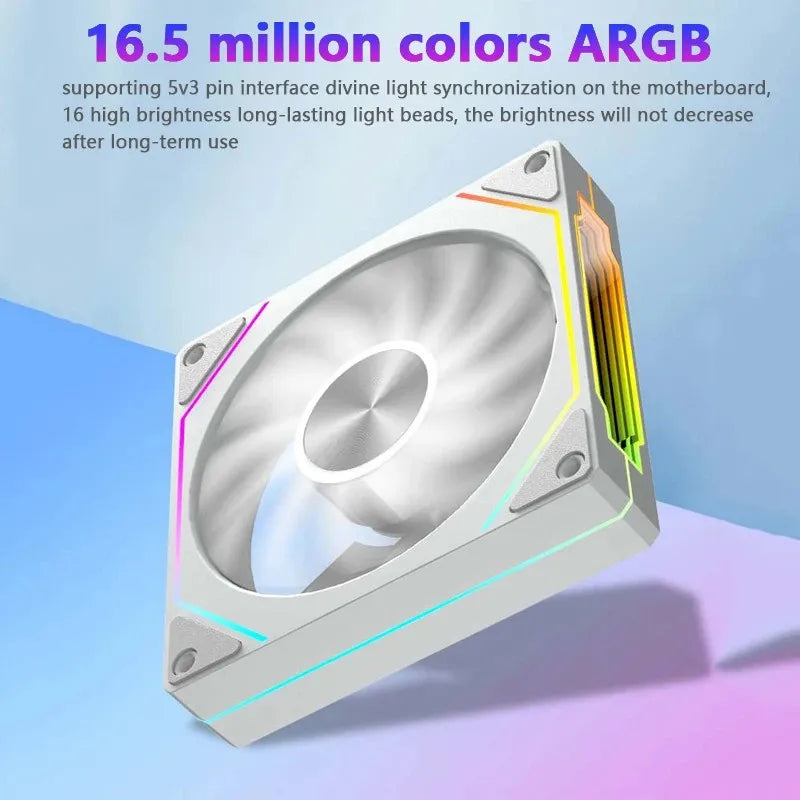 Prism 4RS 120Mm ARGB PC Case Fan with Infinity Mirror Design Motherboard Sync 4PIN PWM CPU Cooler Ventilador