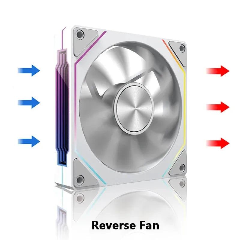 Prism 4RS 120Mm ARGB PC Case Fan with Infinity Mirror Design Motherboard Sync 4PIN PWM CPU Cooler Ventilador