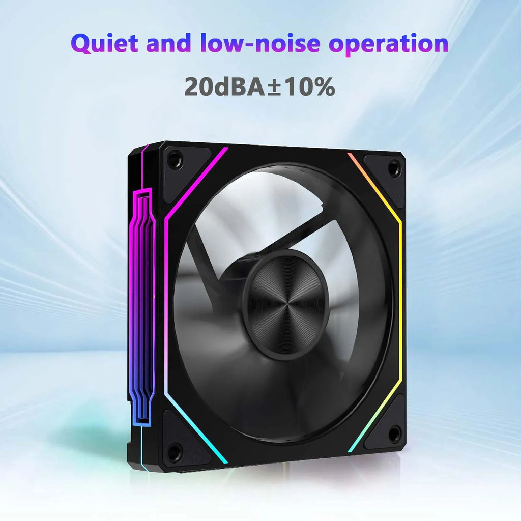 Prism 4RS 120Mm ARGB PC Case Fan with Infinity Mirror Design Motherboard Sync 4PIN PWM CPU Cooler Ventilador