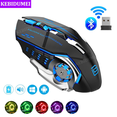 Bluetooth 5.2 Mouse 2.4G Wireless Mouse Rechargeable Mouse Dual Mode Gaming Mouse 3600 DPI Mice for Laptop Computer Accessories