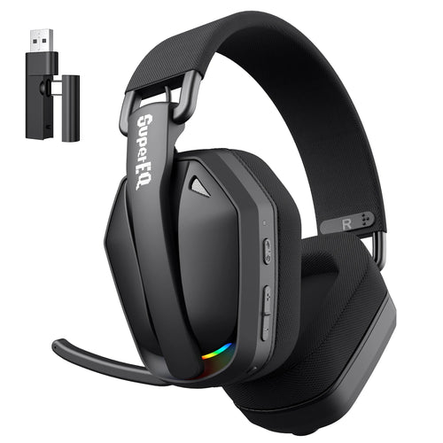 G19BT 2.4Ghz Wireless Gaming Headphones Ultra-Light Bluetooth 5.4 Headset Gamer with Microphone for Pc/Ps5/Xbox