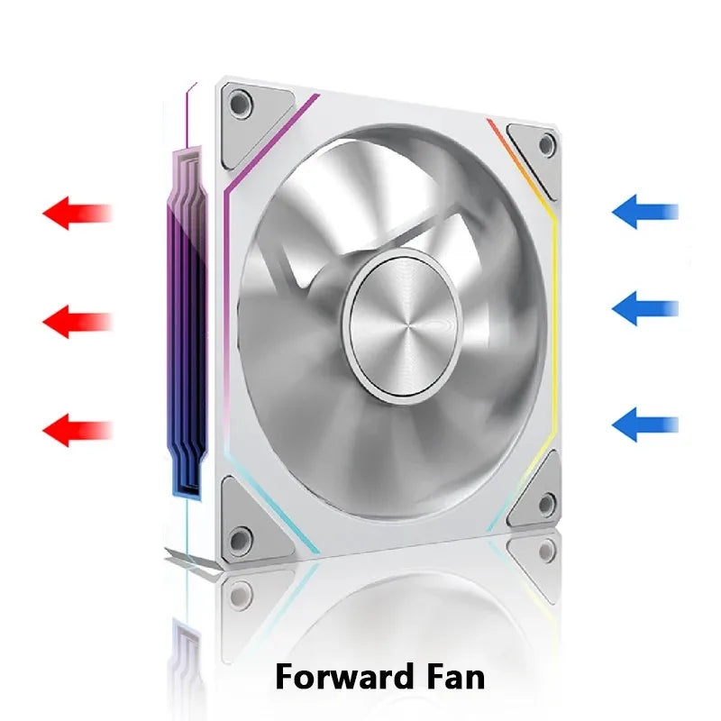 Prism 4RS 120Mm ARGB PC Case Fan with Infinity Mirror Design Motherboard Sync 4PIN PWM CPU Cooler Ventilador