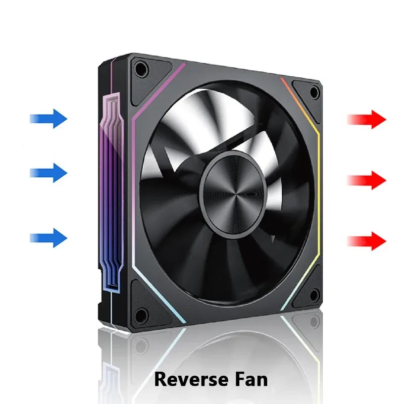 Prism 4RS 120Mm ARGB PC Case Fan with Infinity Mirror Design Motherboard Sync 4PIN PWM CPU Cooler Ventilador